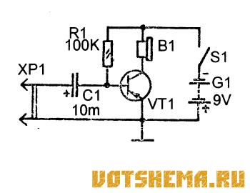 Схема простого усилителя