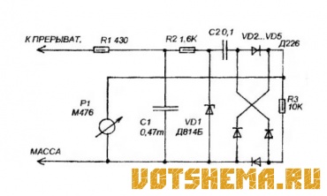 Схема тахометра а/м ВАЗ-2105