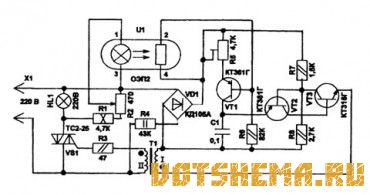 Стабилизатор напряжения на оптроне