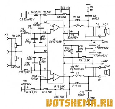 Усилитель на микросхеме SV13102B