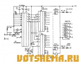 Схема охранного блока на микросхеме КР1506ХЛ1 и КР1506ХЛ2