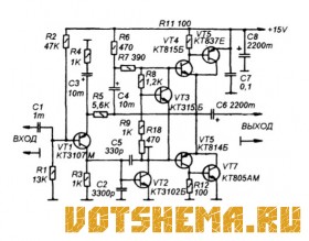 Схема двух простых усилителей