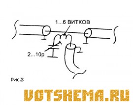 Схемы простых разветвителей телевизионной антенны