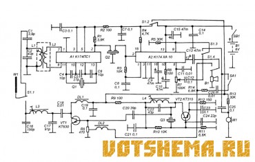 Схема одноканальной радиостанции AM-27СВ