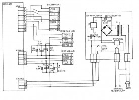 Схема синтезатора напряжения МСН-405