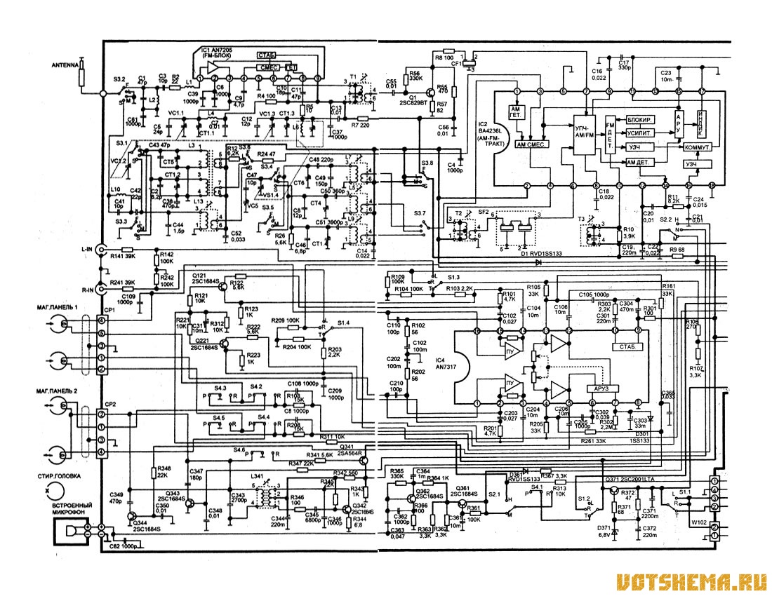 Panasonic rx m50 схема