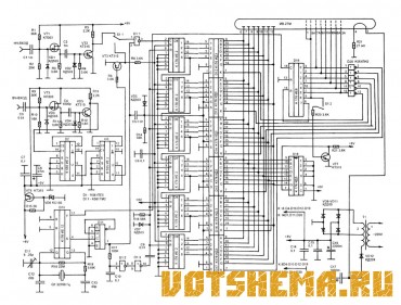 Схема частотомера на ИВ-27М