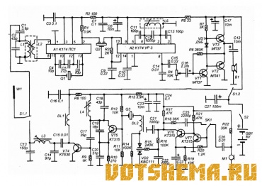 Схема малогабаритной радиостанции