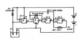 Схема электронных приборов на микросхеме К561ЛА7 (К176ЛА7)