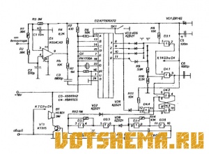Схема системы радиосигнализации на микросхеме