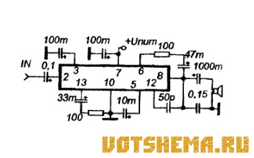 Микросхема УМЗЧ AN7120