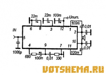 Микросхема TA7237AP