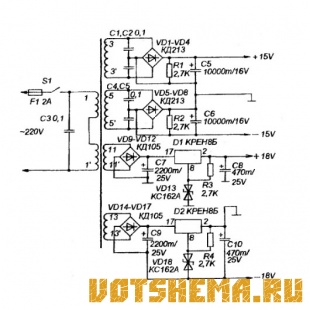 Схема усилителя класса A