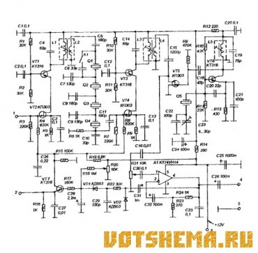 Схема тракта ПЧ-НЧ - КВ приемника