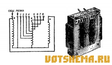 Схема сварочного трансформатора