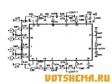 Микросхемы TDA7286, TDA7286D