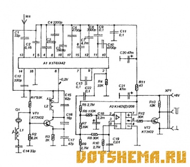 Приемник радиоуправления на К174ХА42