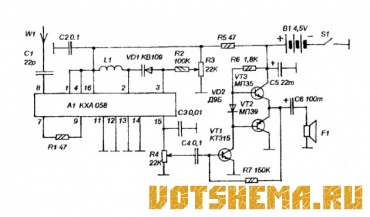 УКВ-ЧМ приемник на микросхеме КХА058