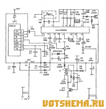 Схема телетюнера автомагнитолы